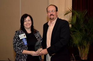 Heather Ricard, Director of Risk Management Services, Municipal Association of SC, and Mayor Andrew Livingston, Town of Johnston