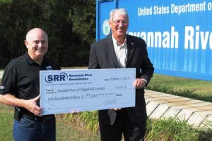 SRR Zero Injuries Nets $500 to the United Way of Edgefield County