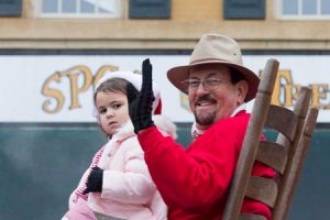 Johnston Mayor Andy Livingston in Edgefield Christmas Parade