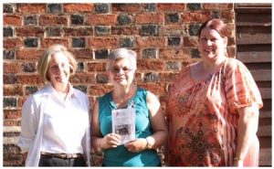 New Members of the Old 96 District Chapter, National Society Daughters of the American Revolution:  Lynn Adams Melton, Mary Lake Watson and Kelly Hagens-Swart