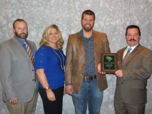 Jeremy Brooks, Agricultural Educator, Darla Steele, Agricultural Educator, Michael Steele, SC Young Farmer Agribusinessman of Year,  & Jason Creamer, ArborOne Farm Credit.