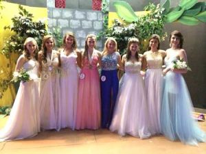 Kalei Bowser, South Edgefield County's Distinguished Young Woman 2014, Nicole Jackson, North Edgefield County's Distinguished Young Woman, 2015, Courtnie Coon, Morgan Bookstaver, South Edgefield County's Distinguished Young Woman, 2015, Taylor Murrell, Lauren Caines, Parker Wilkes, Lauren Williams, North Edgefield County's Distinguished Young Woman 2014. 