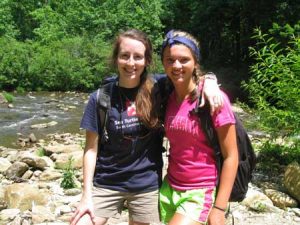Pictured from left to right Jessica Gibson (counselor) and Leigh Northrop (camper)