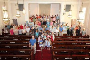 The Ridge Spring Congregation photographed during their response to a paper drive.
