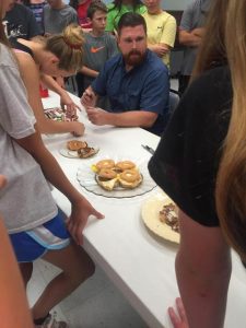 Donuts figured into the fun activities of the Antioch VBS.