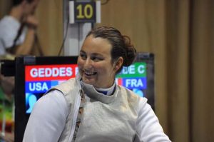 Ellen Geddes of Johnston won the gold medal in wheelchair fencing at the North American Cup