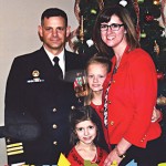 Commander Clark and family