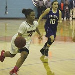 Lady Rebel Cynthia Sullivan scored 16 points against Saluda.