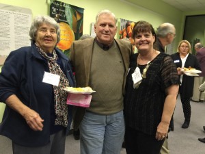 The social hour for the Ridge Association is a nice attraction. Ann Hughes and Walker and Suzanne Holmes 