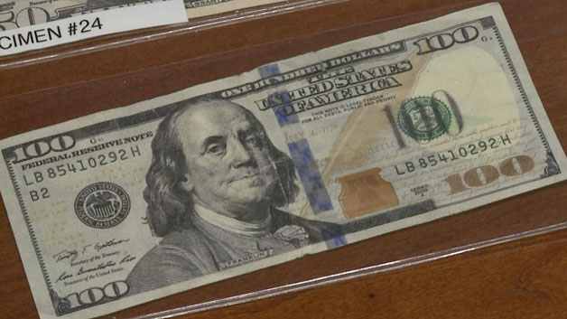Counterfeit money used for purchases at local store. 