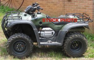 Stock Photo of 2004 Honda Rancher - green