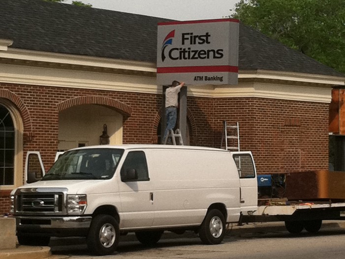 A New Sign Going Up