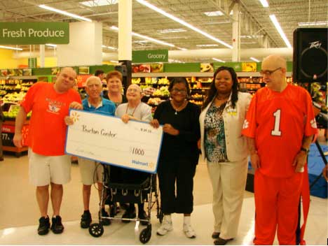 Burton Center Receives Donation from Walmart