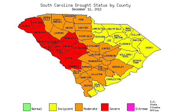 SC Drought Committee Upgrades Entire State