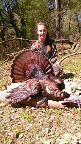 Kate Boyd Harvests First Turkey