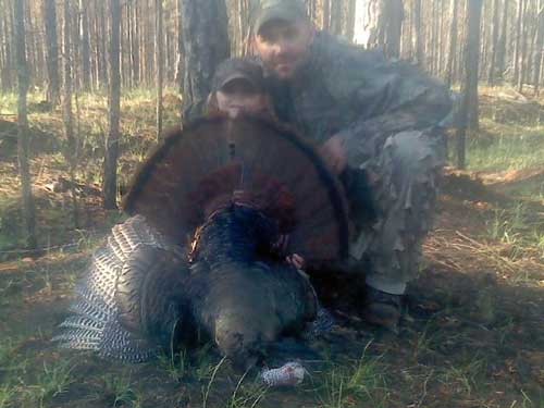 Six Year Old Harvests Turkey