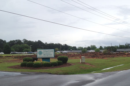 ECH Cuts Trees – New Look Coming for Hospital