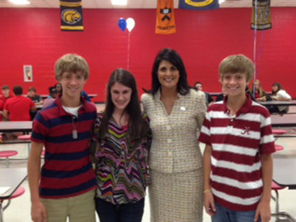 J.E.T. Hosts S.C. Governor Nikki Haley