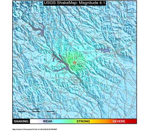 4.1 Magnitude Earthquake Strikes Edgefield County