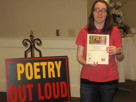 Eden Weidman Poetry Out Loud Regional Finalist