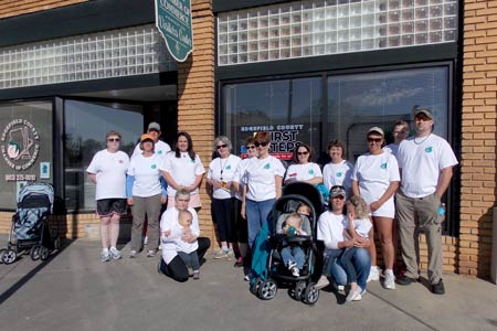 Strollers Took to the Street for Cancer