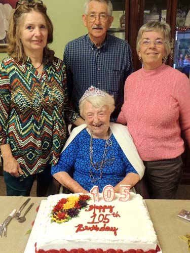 Cogburn Celebrates 105th Birthday