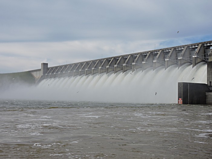 Scenes from the Dam at Strom Thurmond Lake