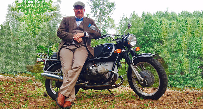 Sean Burch Rides as Gentleman in Fundraiser