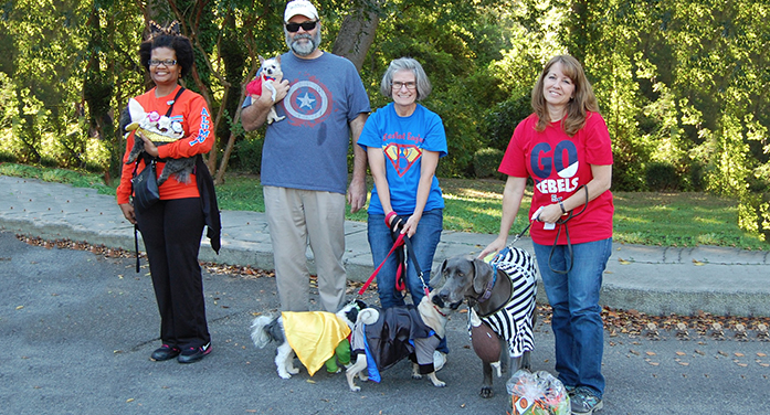 Costume Winners at the Saturday Dog Walk