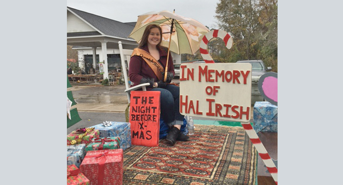 Christmas Parade: Poet Laureate Float Remembers Hal. . .