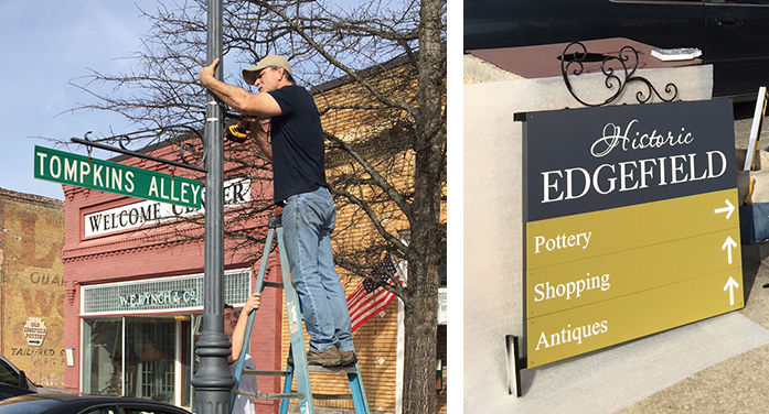 New Signs for Town of Edgefield