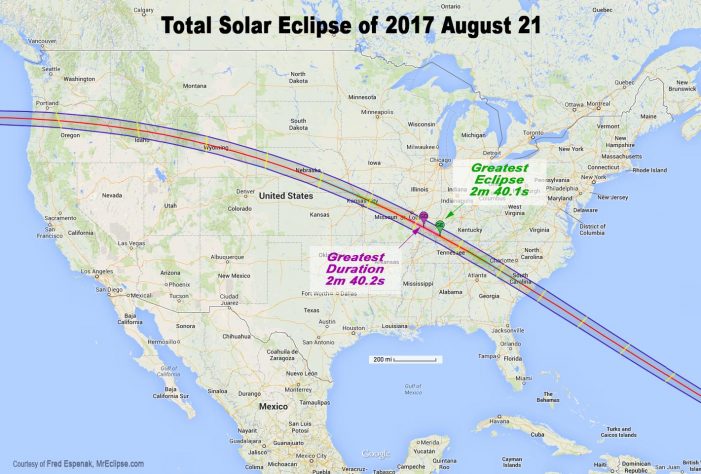 Greenwood / Edgefield in the Path of Rare Solar Eclipse  