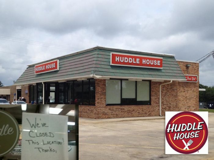 Huddle House in Edgefield Closes – Again [Updated Again]