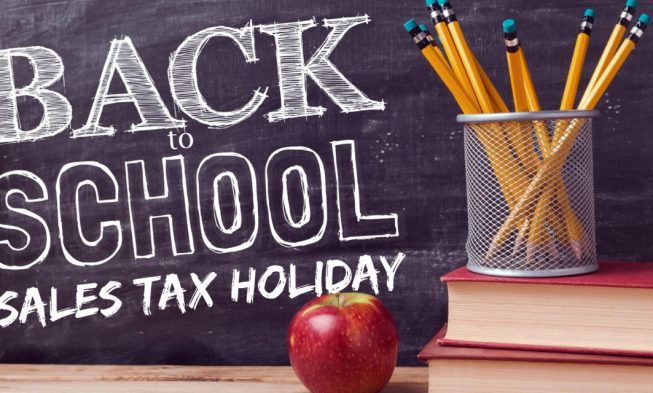 SALES TAX HOLIDAY KICKS OFF ON FRIDAY AUGUST 3