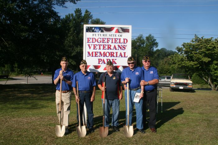 Edgefield Veterans’ Memorial Park Underway