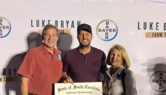 Over 10,000 visit Edgefield County to hear Luke Bryan!