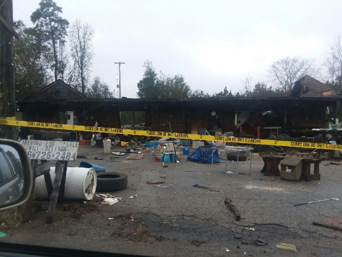 Early Morning Fire Destroys Former Gas Station