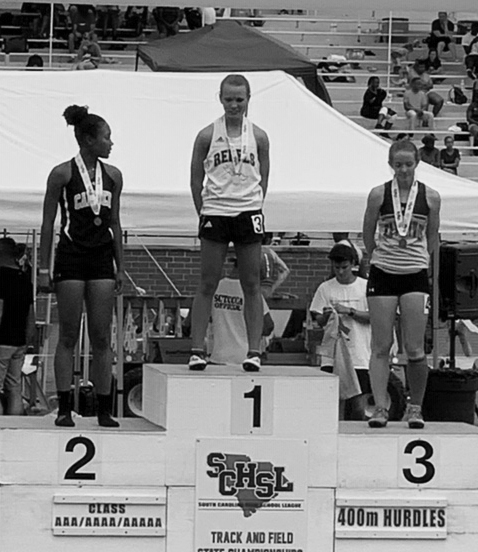 Maggie Massey Wins 400m Hurdles State Championship