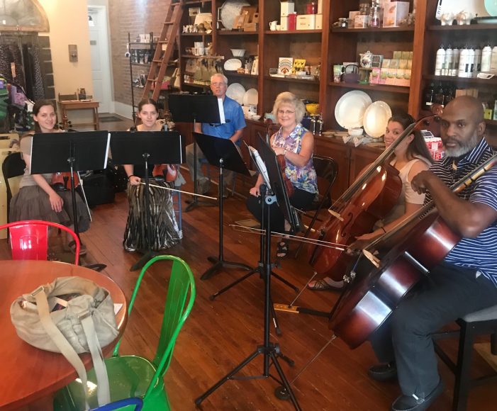 Playing Strings at the Edgefield General Store