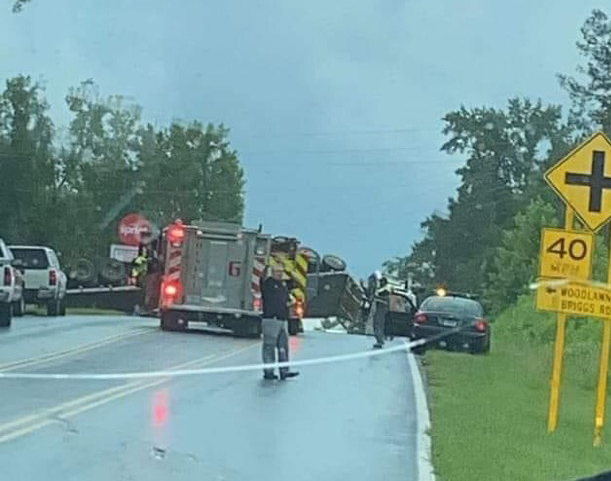 Wreck on Martintown Road at Sportsmen’s Corner