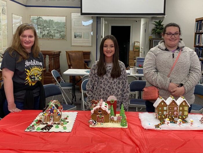 Winners in the Gingerbread House Competition