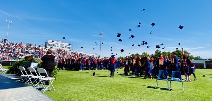 ONE HUNDRED SIXTY NINE STROM THURMOND HIGH SCHOOL SENIORS RECEIVE THEIR HIGH SCHOOL DIPLOMAS DURING SIXTY-THIRD ANNUAL COMMENCEMENT CEREMONY