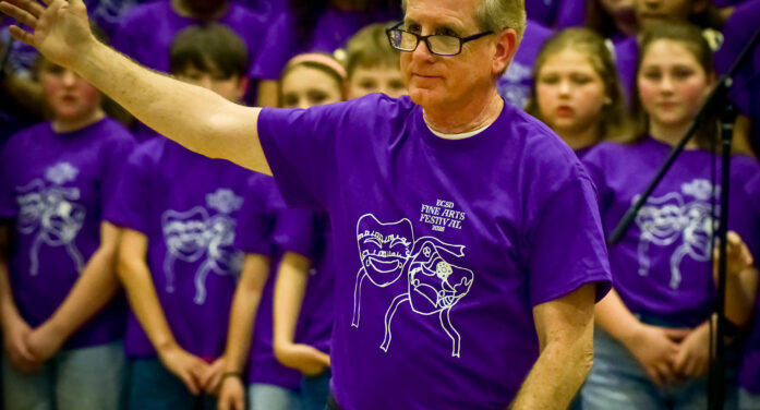 After 36 years, Mr. McKinney directs his final fine arts festival.