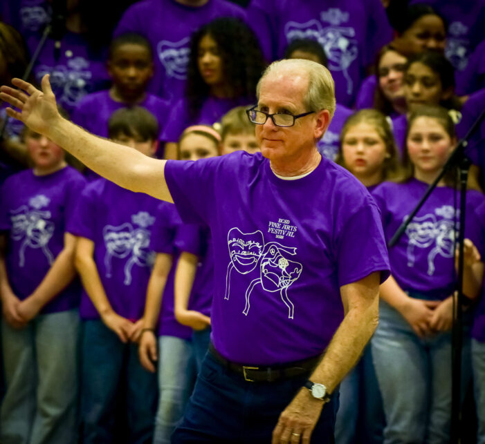 After 36 years, Mr. McKinney directs his final fine arts festival.