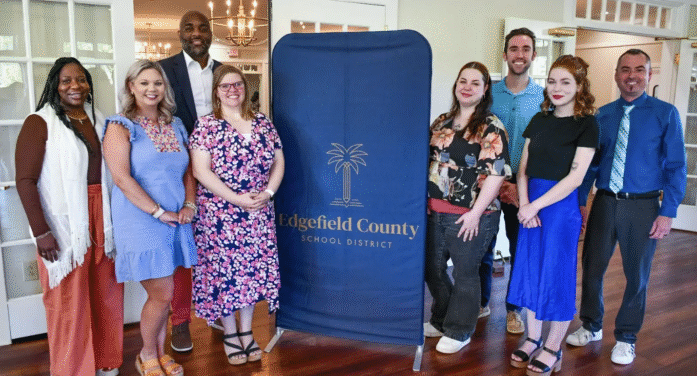 MERRIWETHER MIDDLE SCHOOL LIBRARIAN KRISTEN TAYLOR NAMED DISTRICT TEACHER OF THE YEAR, JOHNSTON-EDGEFIELD-TRENTON MIDDLE SCHOOL’S JILLIAN MOSUCH NAMED SUPPORT STAFF OF THE YEAR