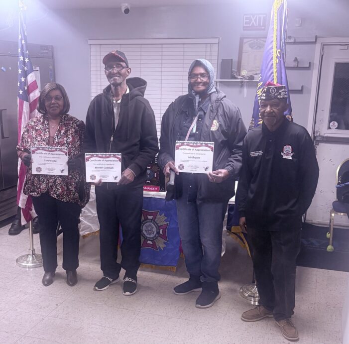 VFW  Members Honored