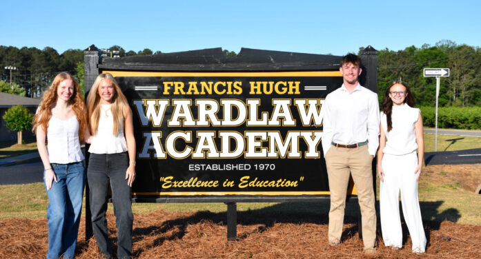 Wardlaw Academy is proud to announce its 2026 Junior Marshals: Cooper Davis, Olyvia Wall, Addie Burnett, and Layne Kelley.